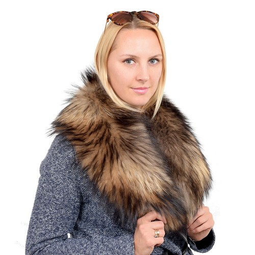 Eleganter fellkragen aus - fellkragen,